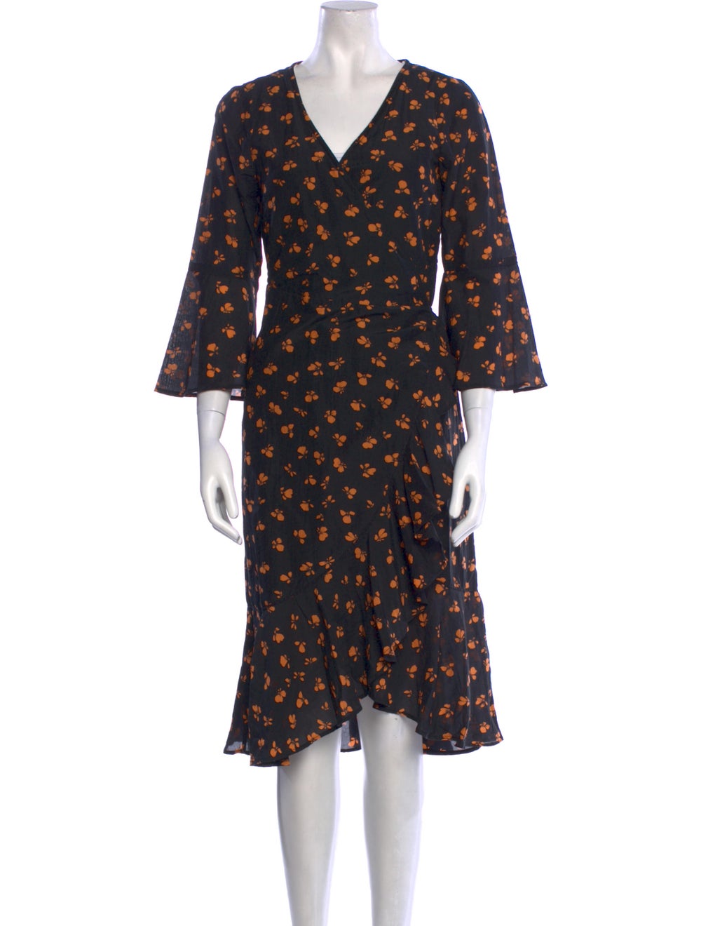 Ganni Floral Print Midi Length Dress - image 1