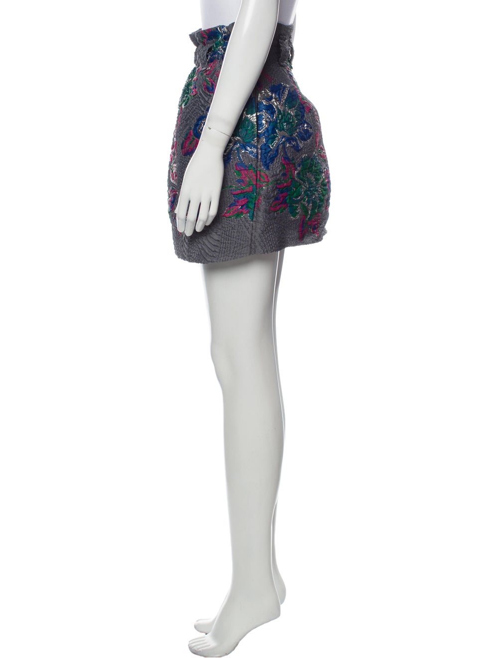 Ganni Floral Print Mini Skirt - image 2
