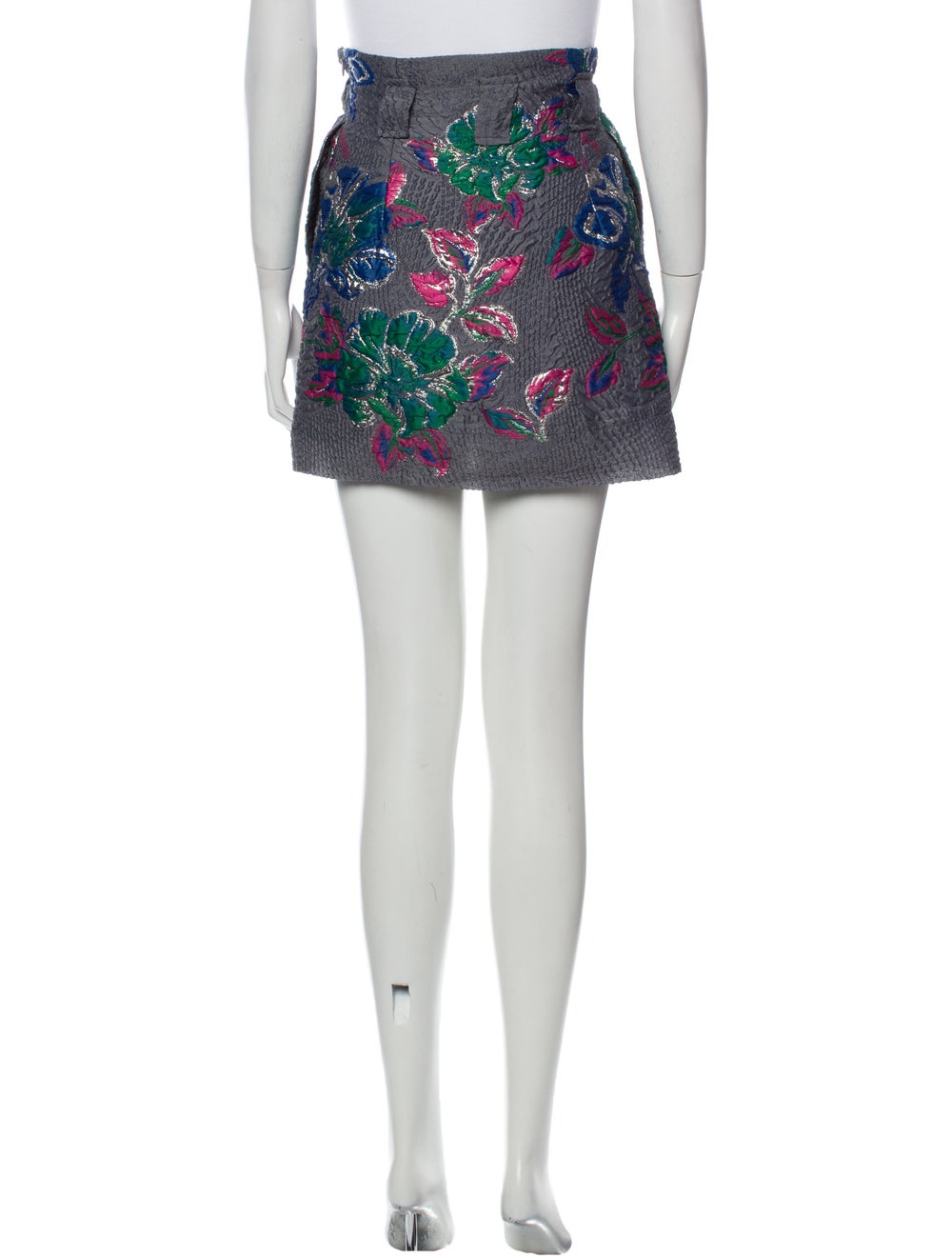 Ganni Floral Print Mini Skirt - image 3