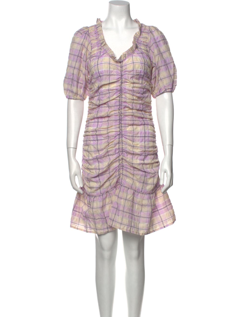 Ganni Striped Knee-Length Dress - image 1