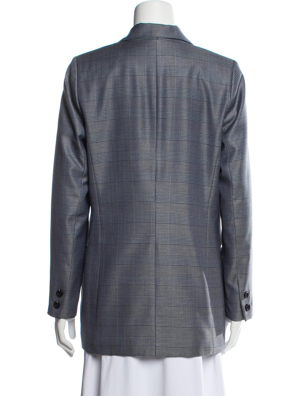 Ganni Plaid Print Blazer - image 3