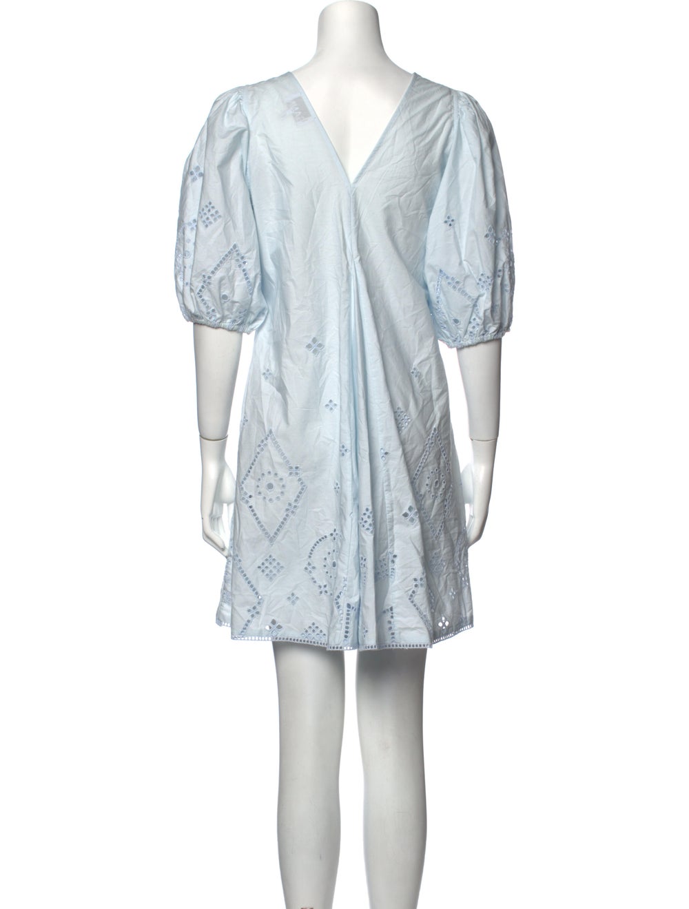 Ganni V-Neck Mini Dress - image 3