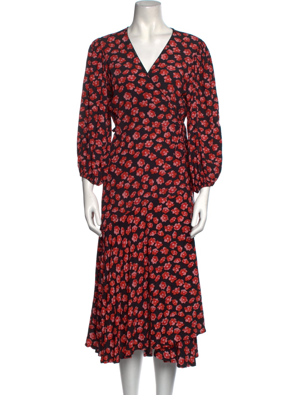 Ganni Floral Print Long Dress - image 1