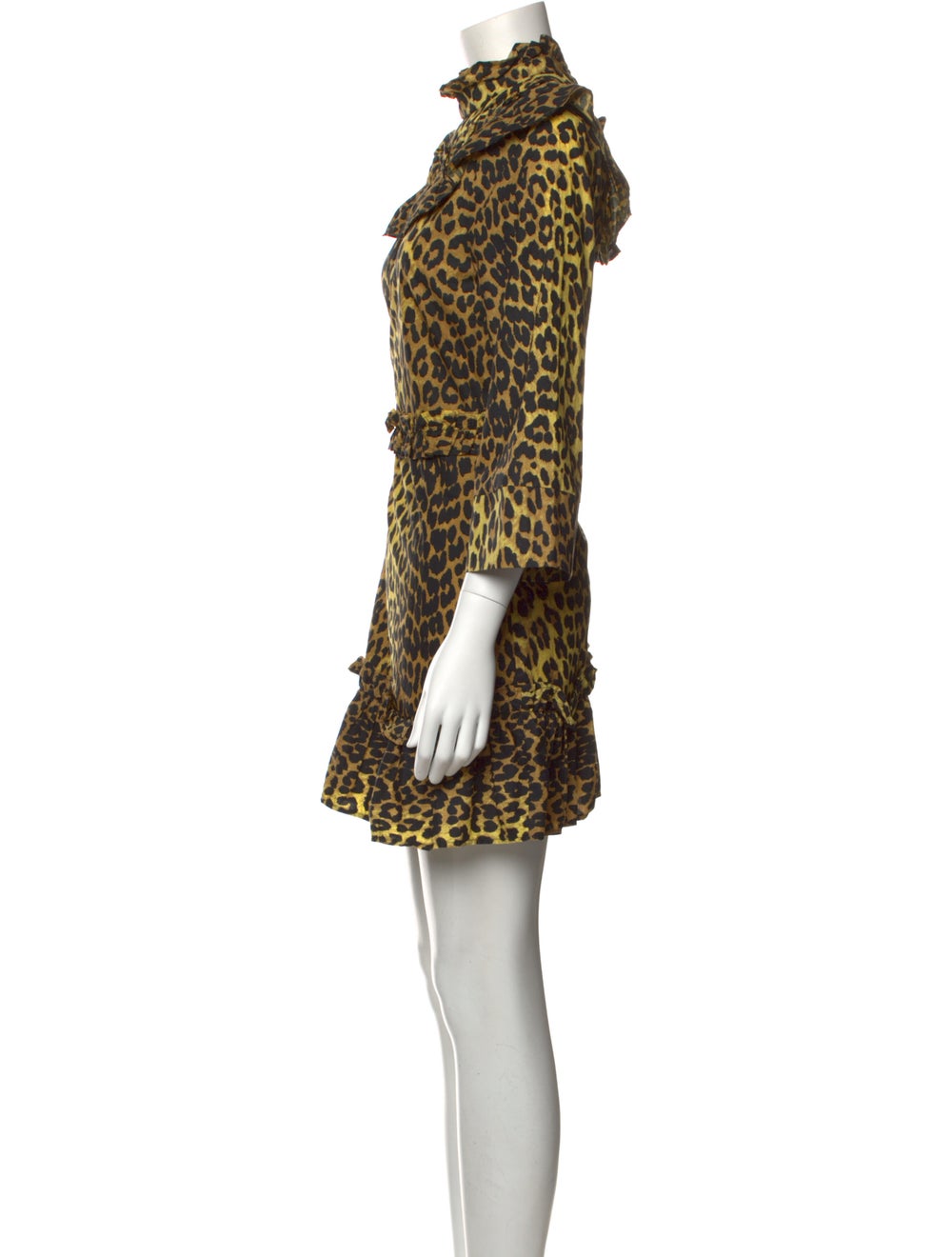 Ganni Animal Print Mini Dress - image 2