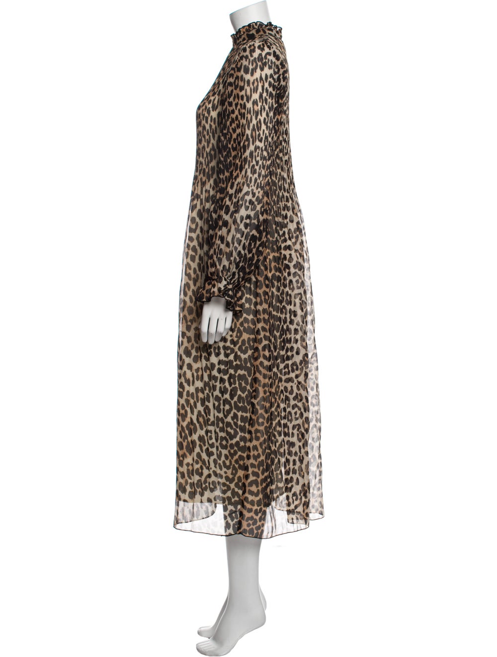 Ganni Animal Print Long Dress - image 2