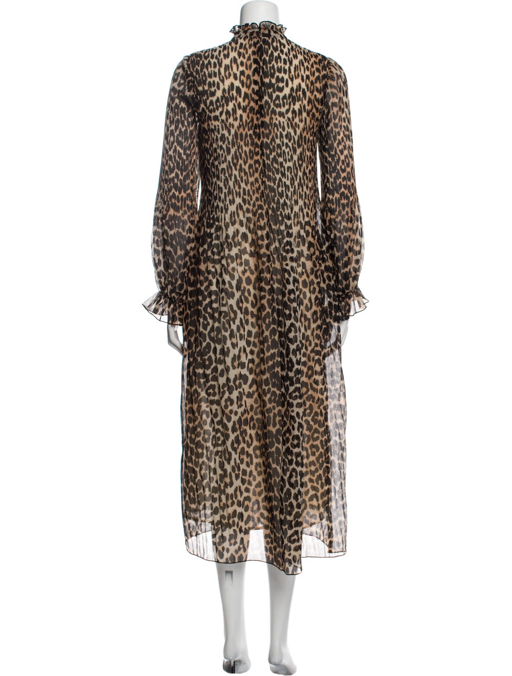 Ganni Animal Print Long Dress - image 3