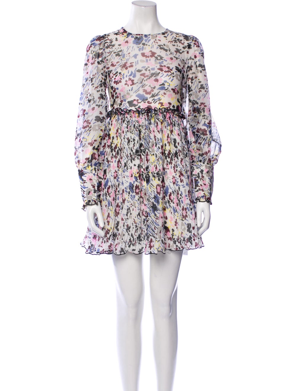 Ganni Floral Print Mini Dress - image 1