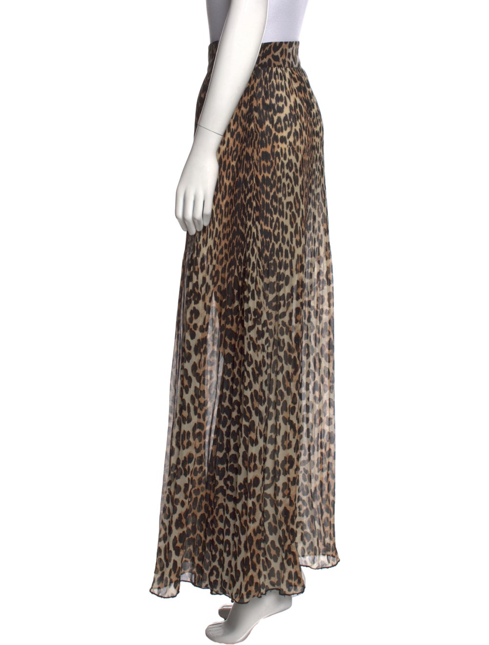 Ganni Animal Print Long Skirt - image 2