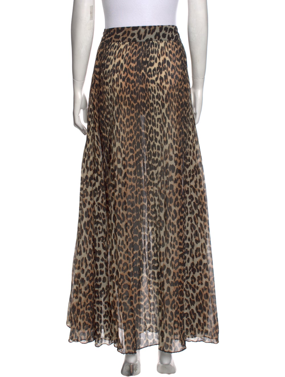 Ganni Animal Print Long Skirt - image 3