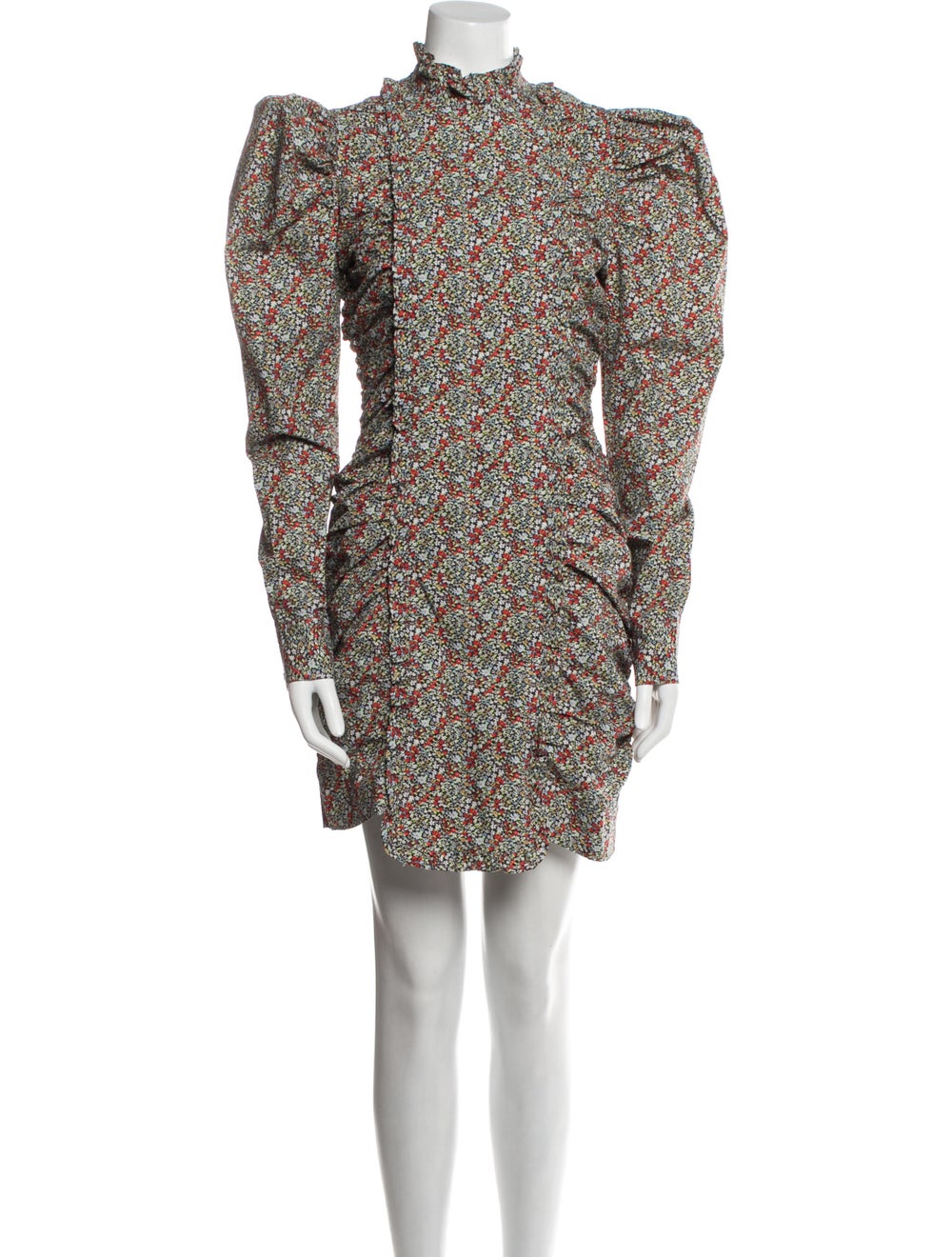 Ganni Floral Print Mini Dress - image 1