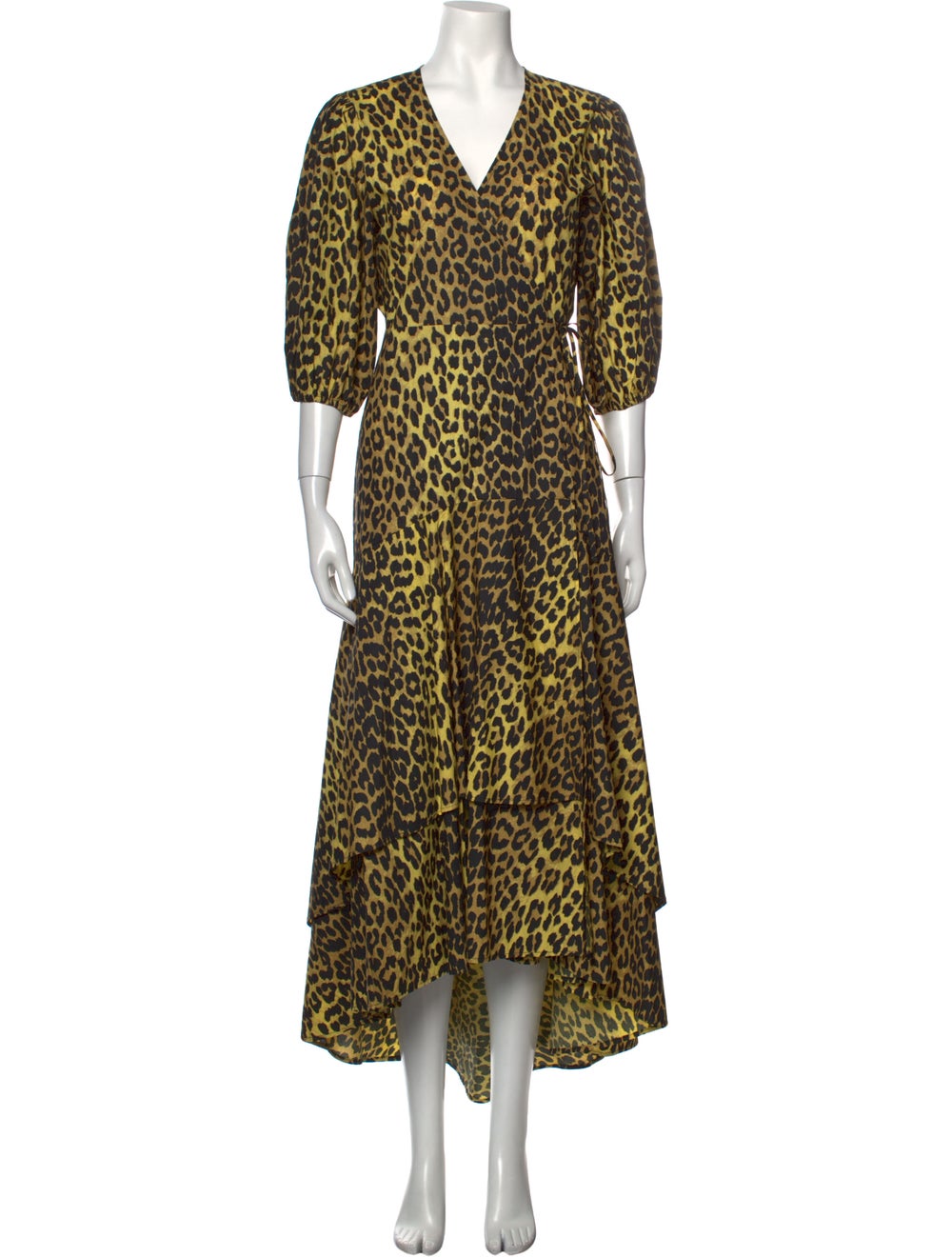 Ganni Animal Print Long Dress - image 1