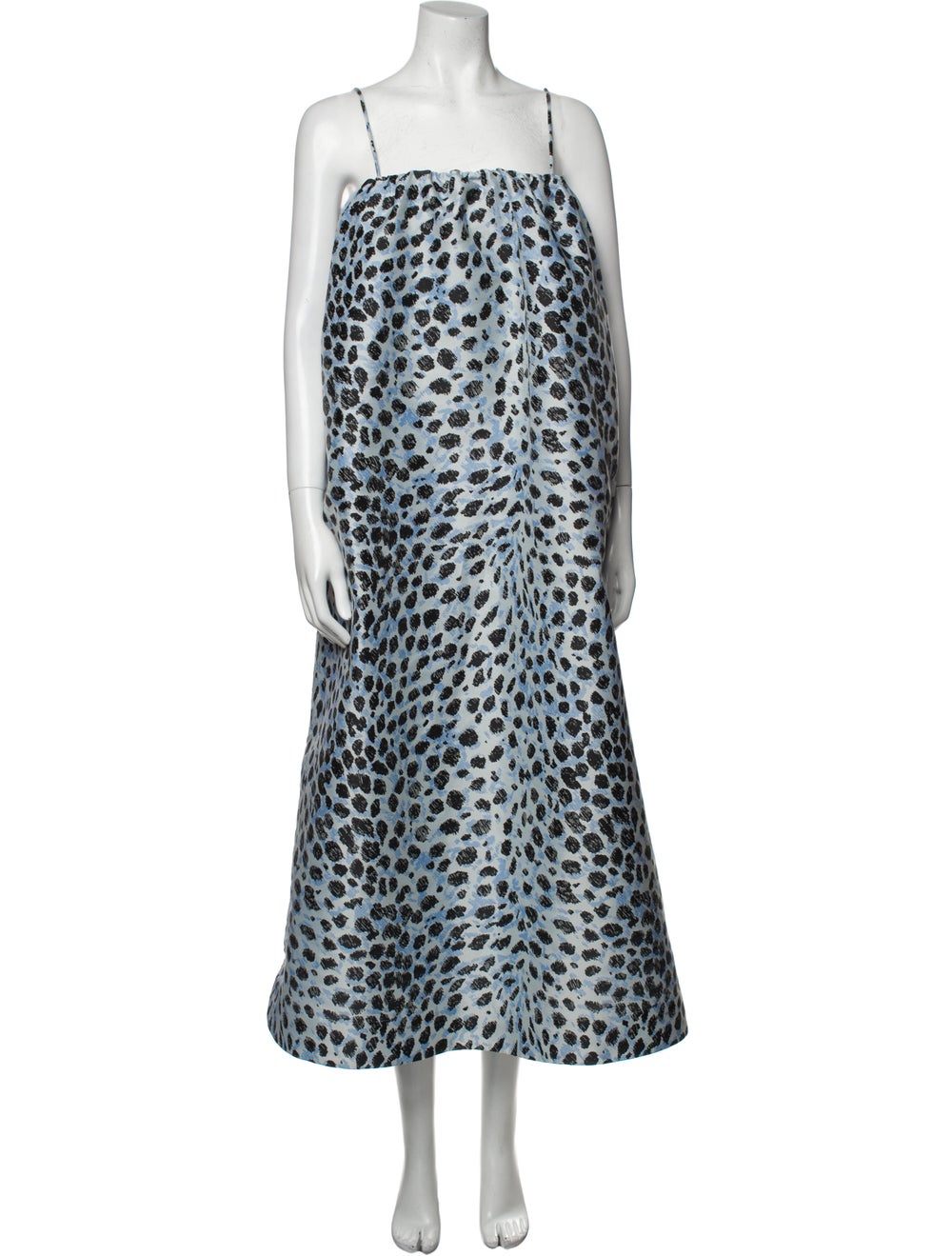 Ganni Animal Print Long Dress - image 1