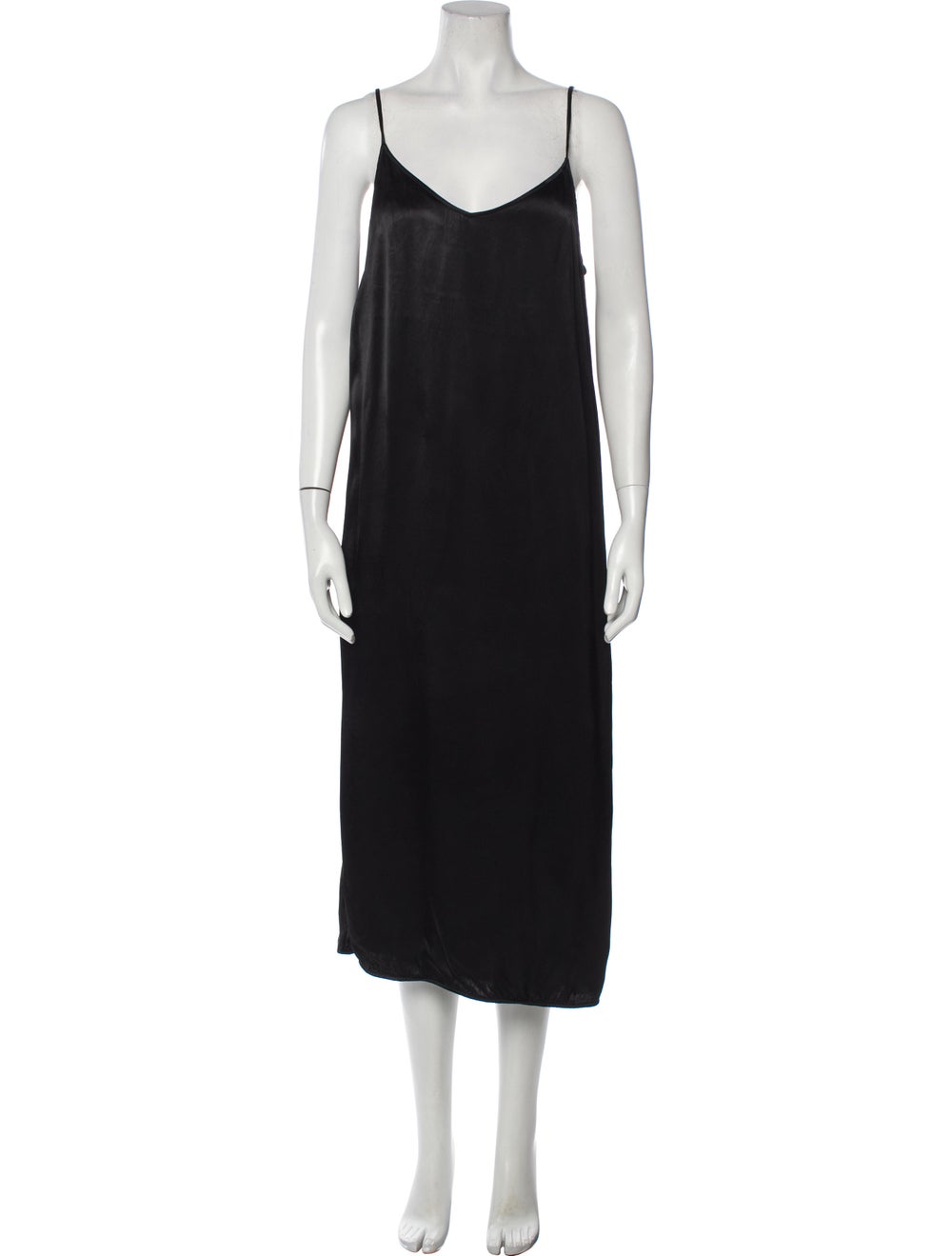 Ganni V-Neck Long Dress - image 1