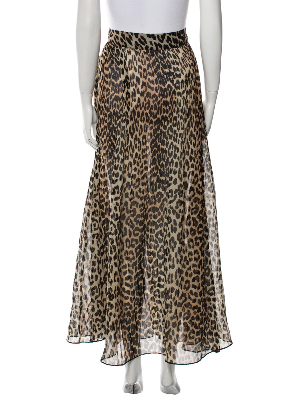 Ganni Animal Print Long Skirt - image 3