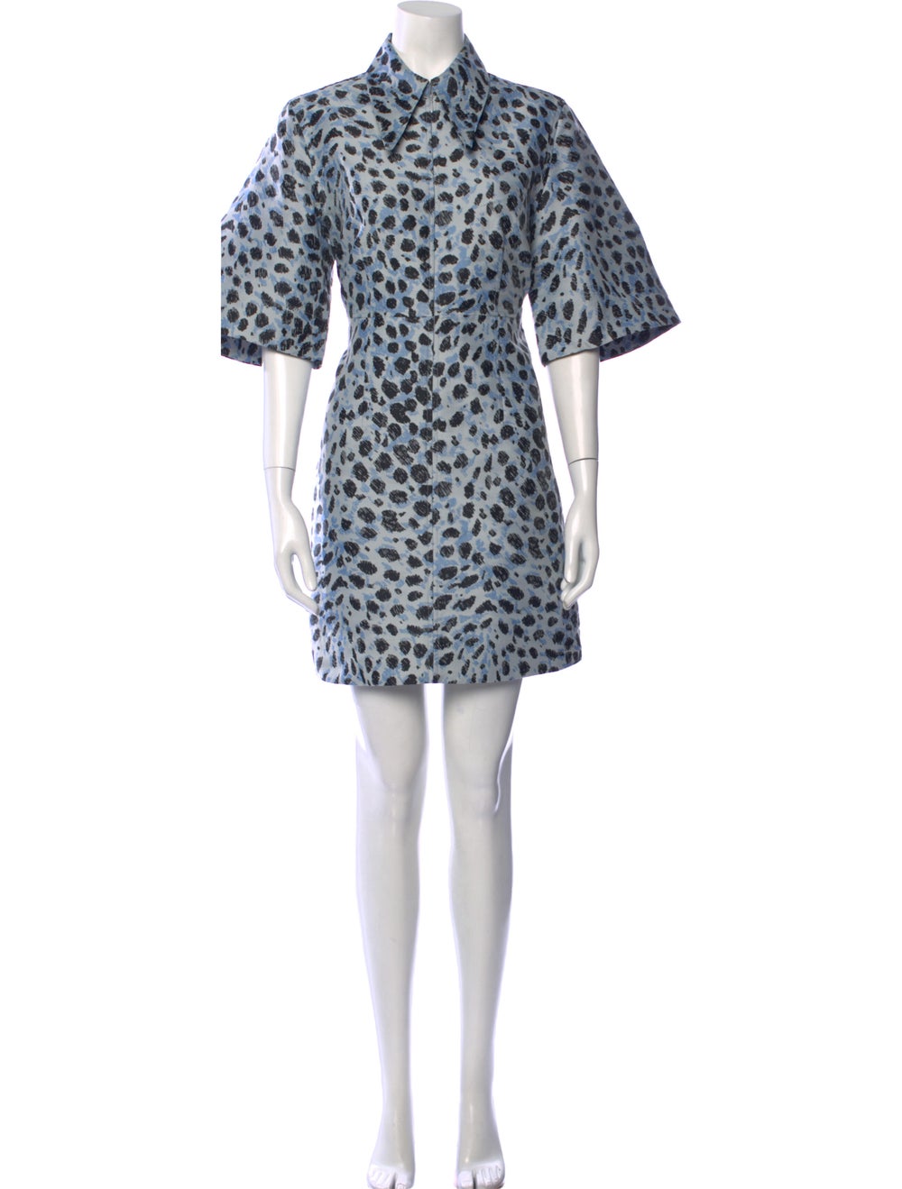 Ganni Animal Print Mini Dress - image 1