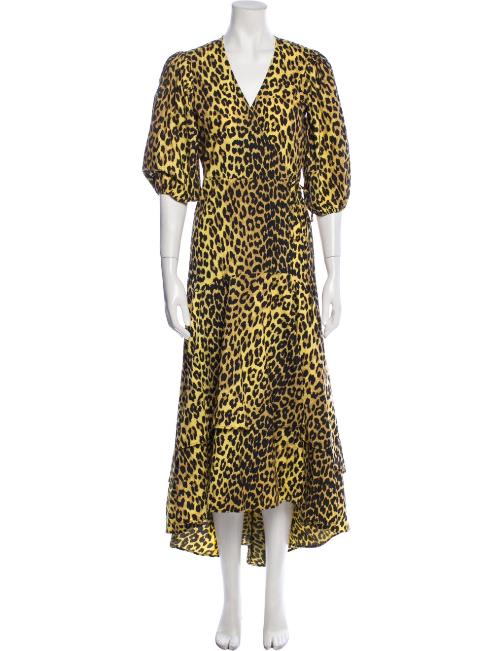 Ganni Animal Print Long Dress - image 1