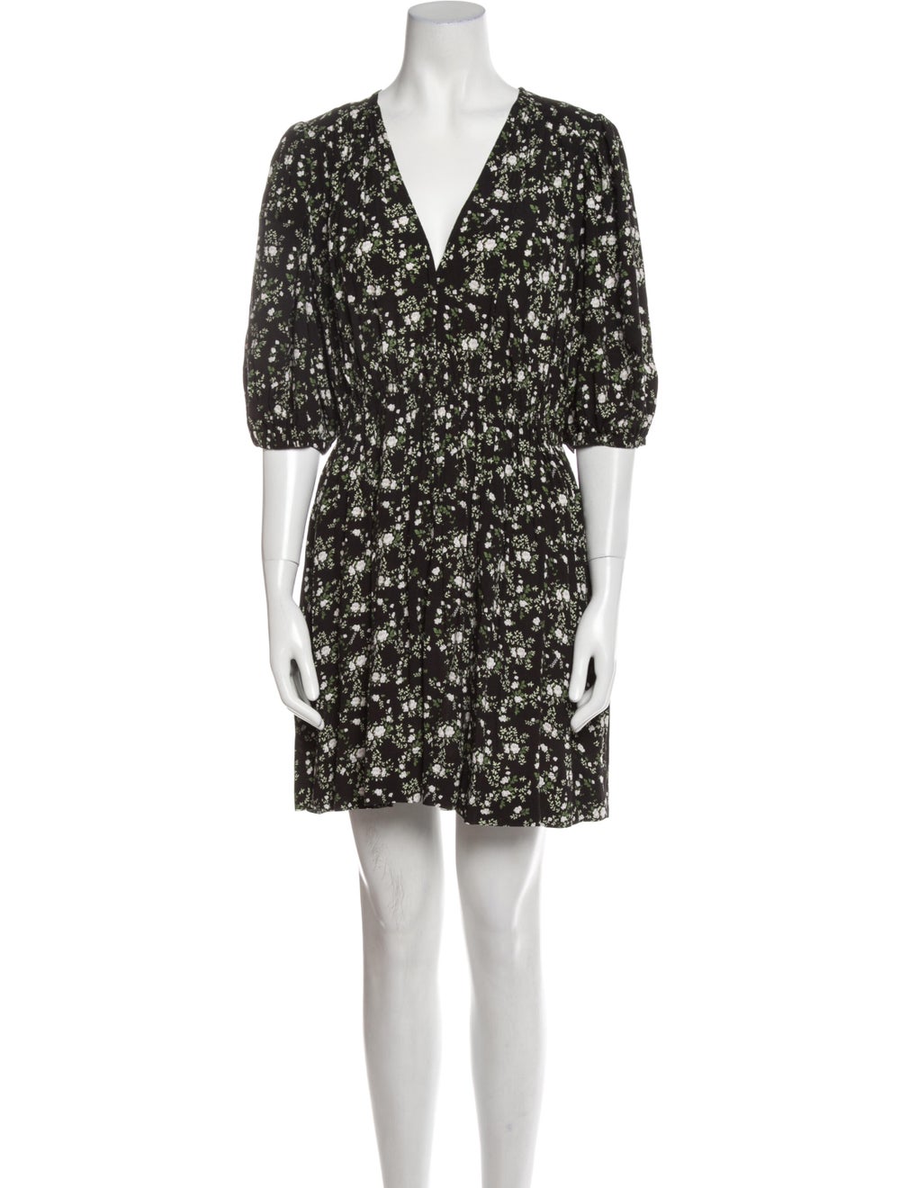 Ganni Floral Print Mini Dress - image 1