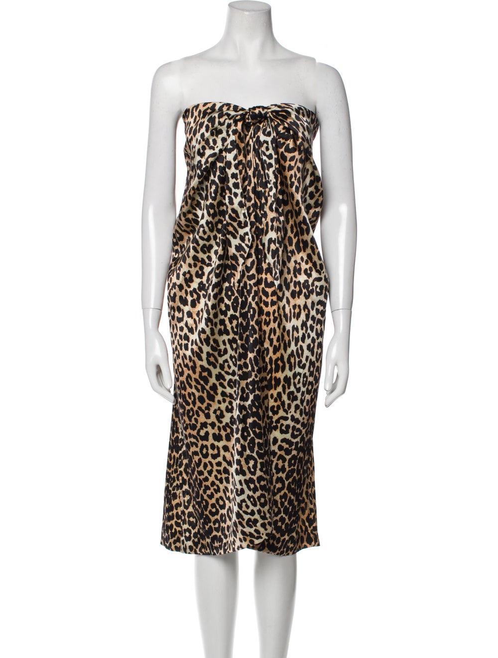 Ganni Silk Midi Length Dress - image 1