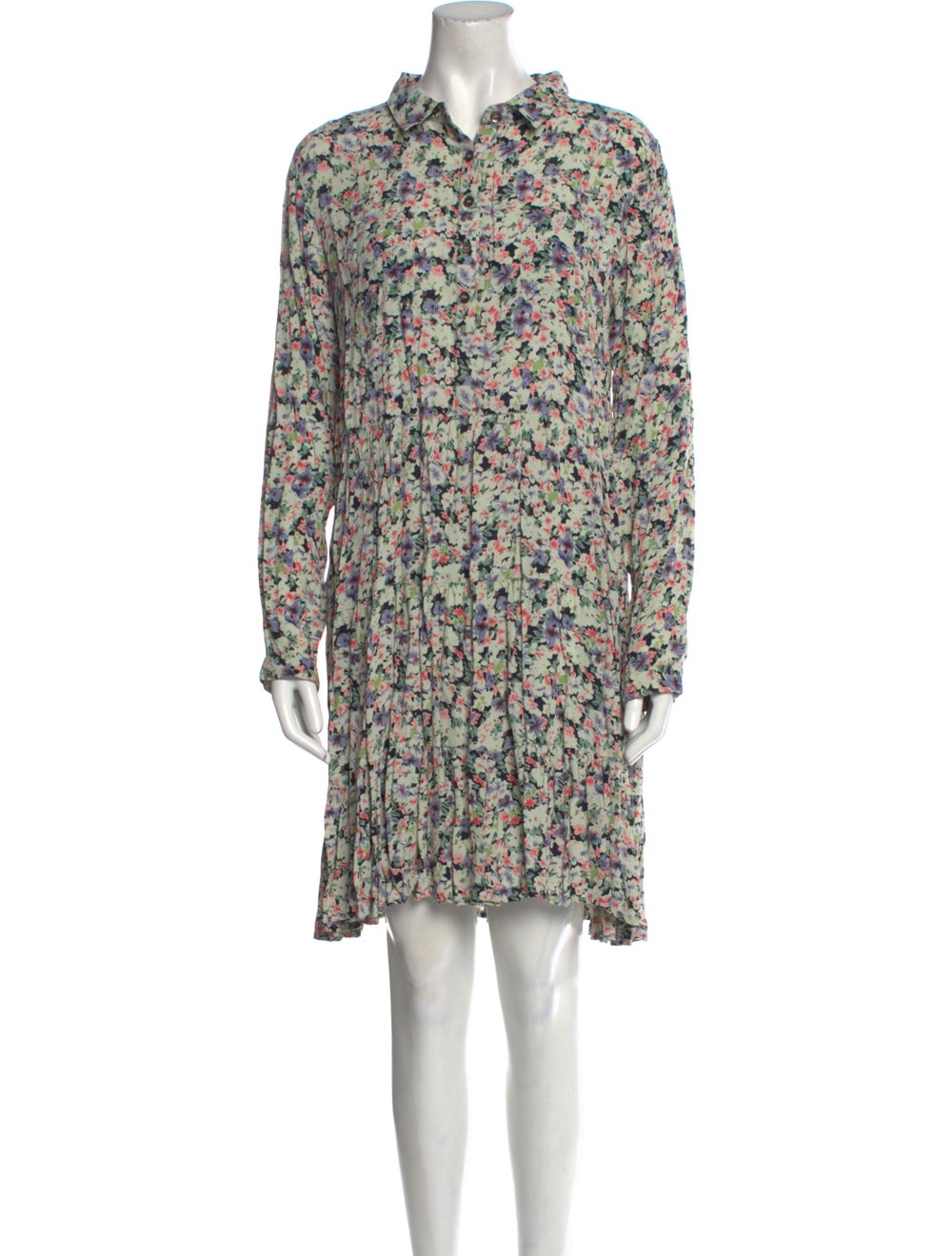 Ganni Floral Print Mini Dress - image 1