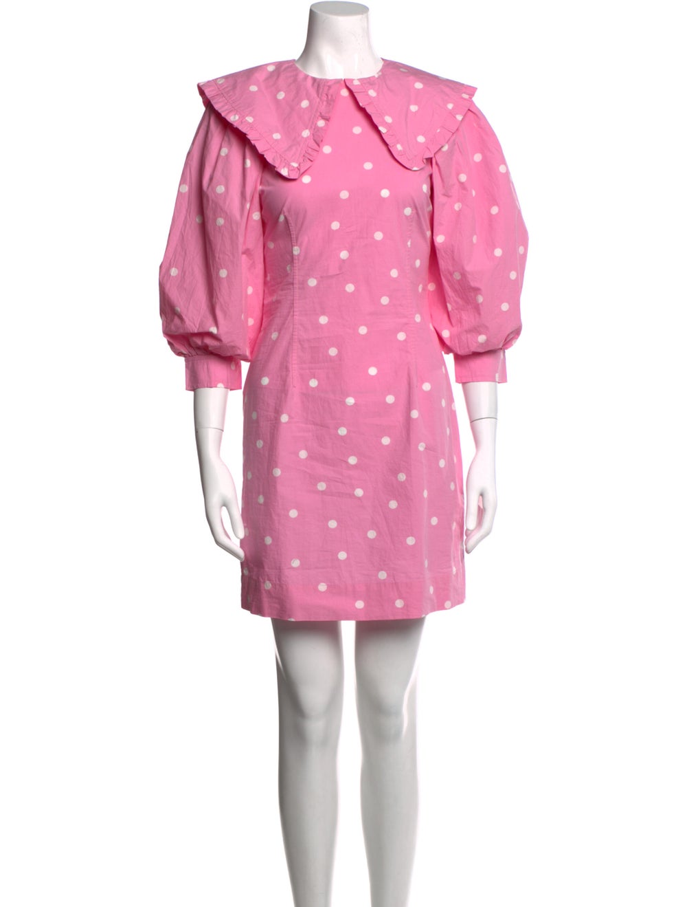 Ganni Polka Dot Print Mini Dress - image 1