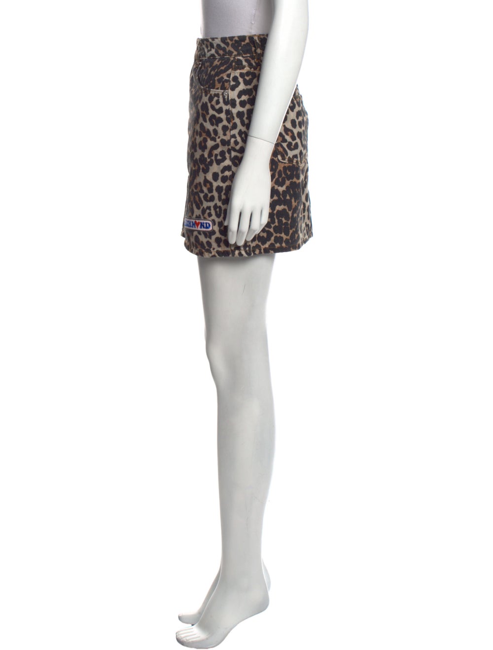 Ganni Animal Print Mini Skirt - image 2