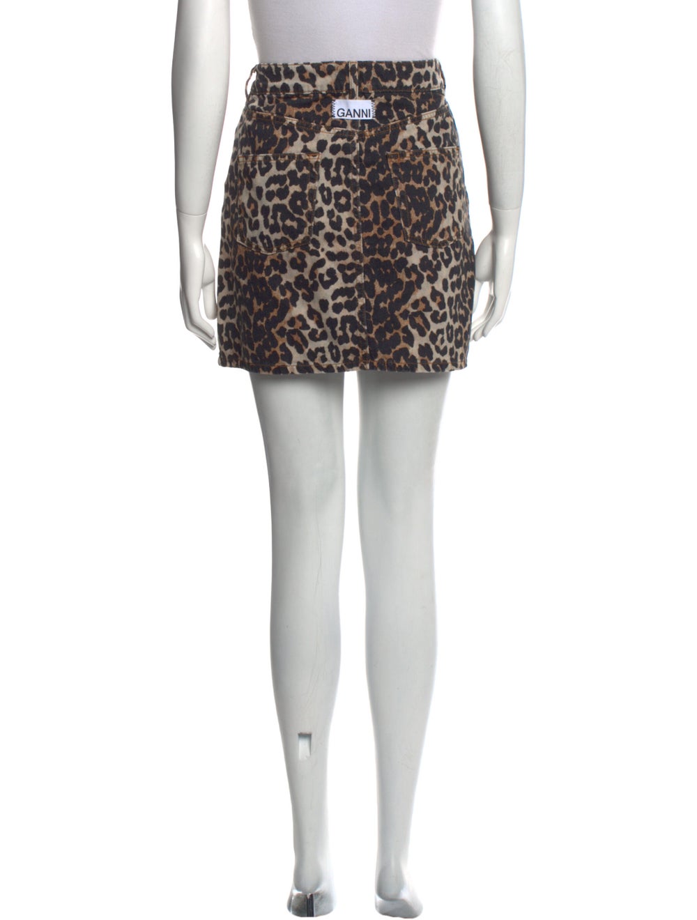 Ganni Animal Print Mini Skirt - image 3