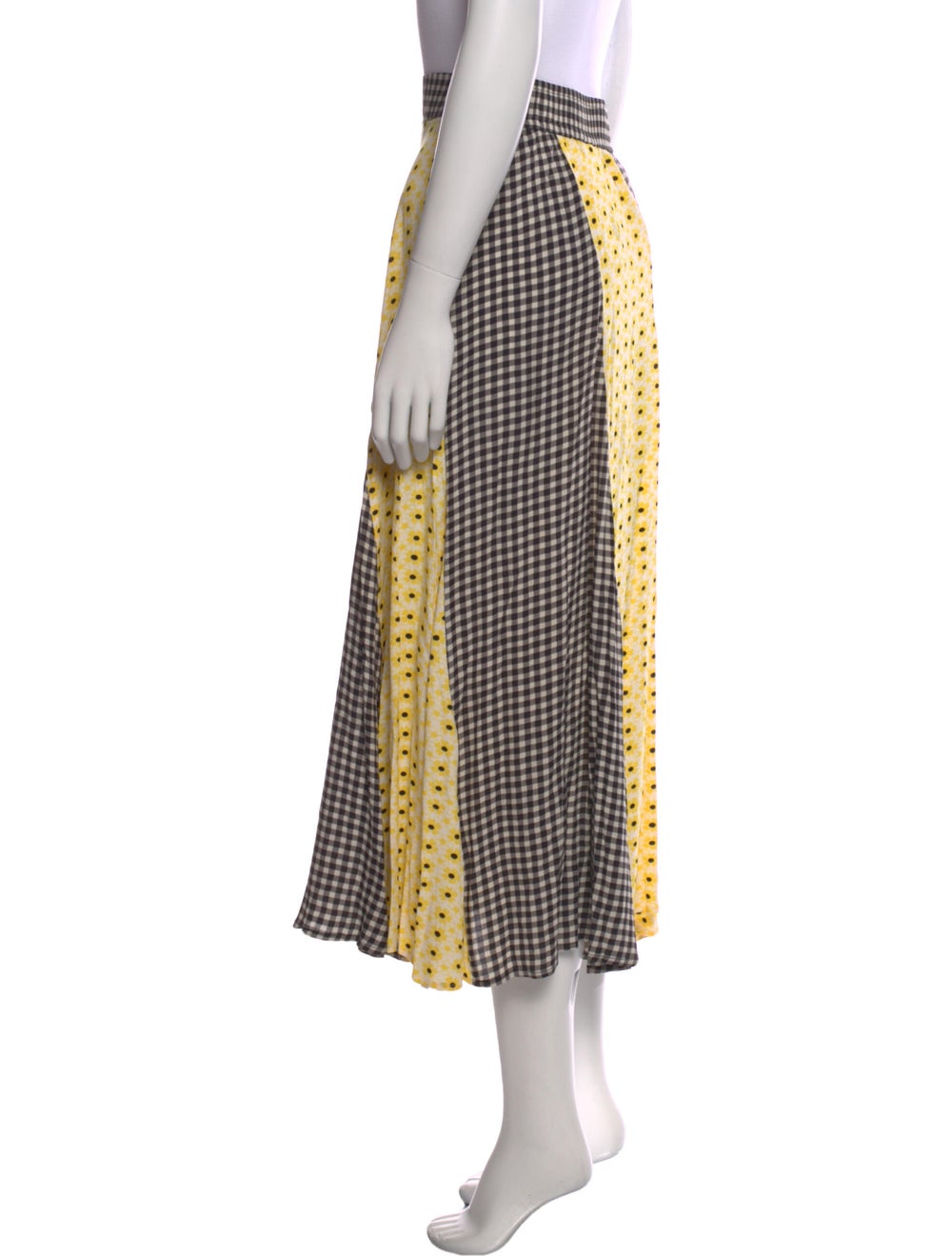 Ganni Plaid Print Midi Length Skirt - image 2
