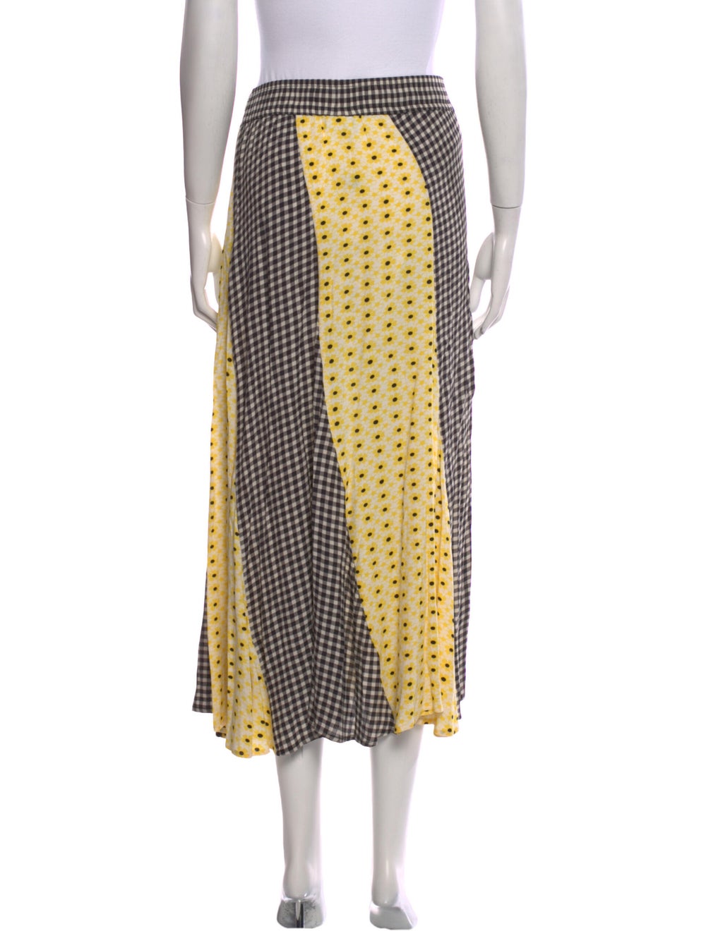 Ganni Plaid Print Midi Length Skirt - image 3