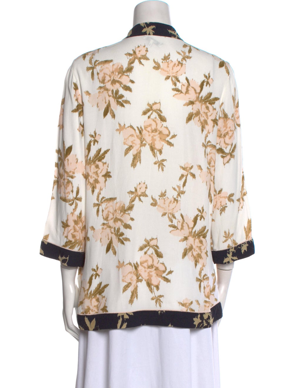 Ganni Floral Print Mock Neck Blouse - image 3