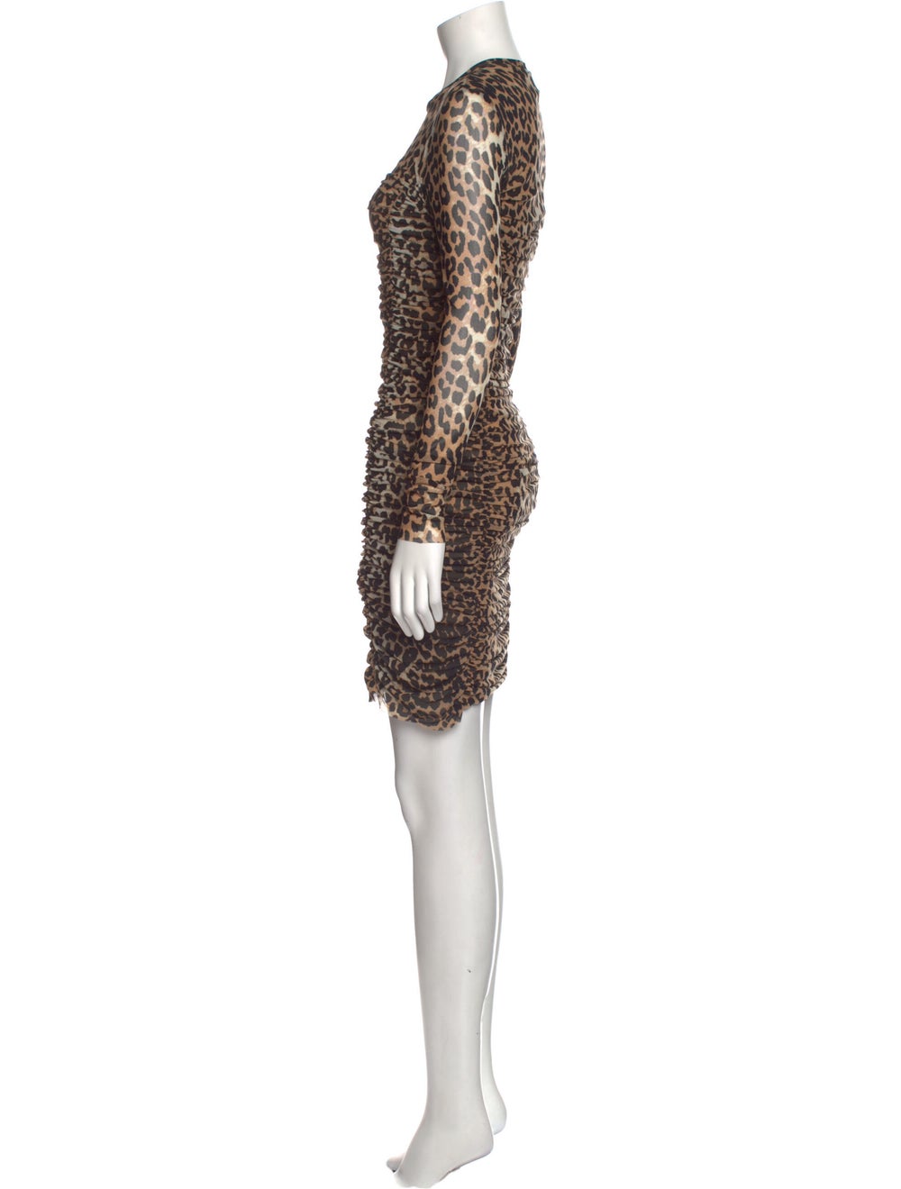 Ganni Animal Print Mini Dress - image 2