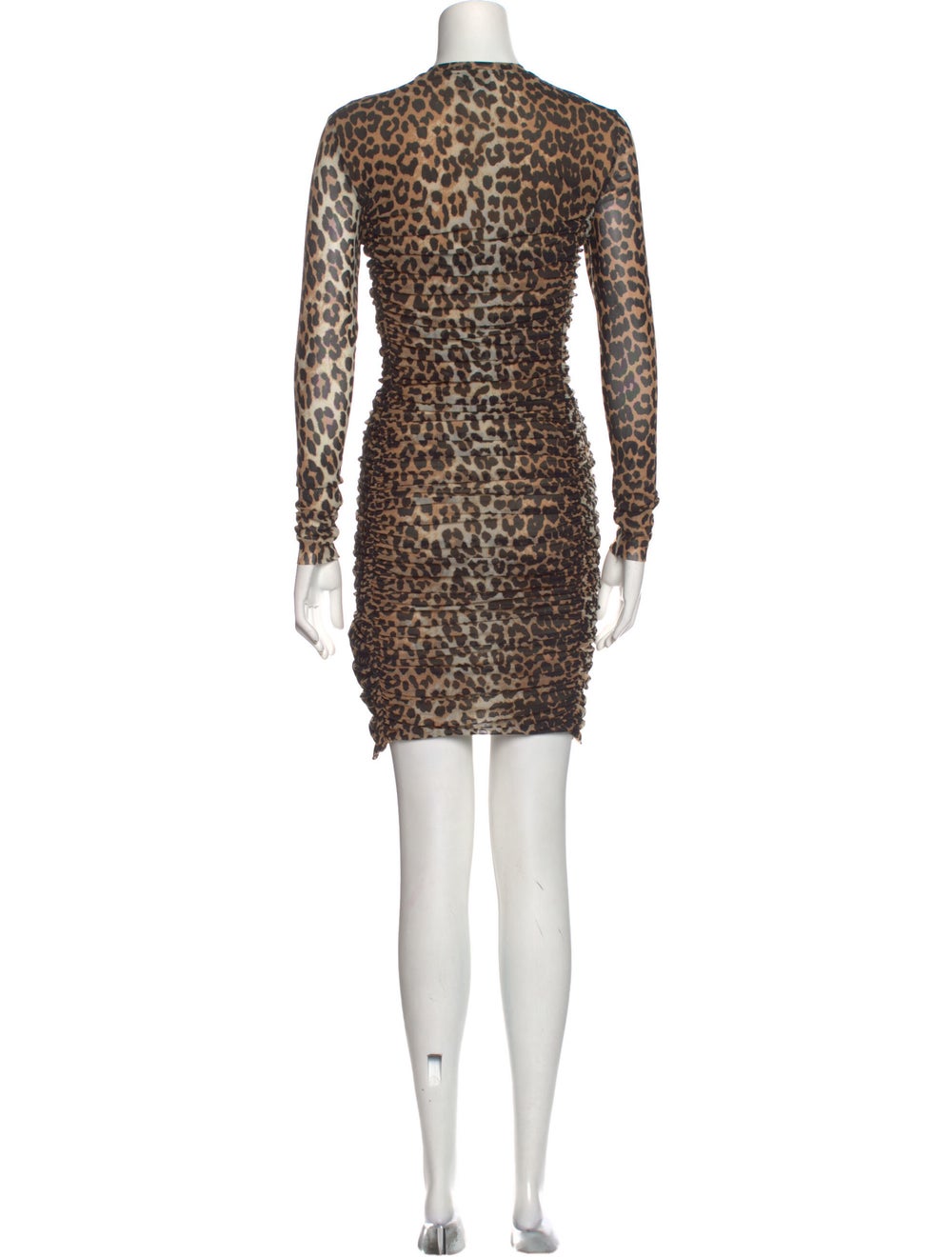 Ganni Animal Print Mini Dress - image 3
