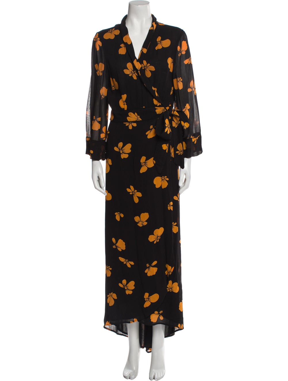 Ganni Floral Print Long Dress - image 1