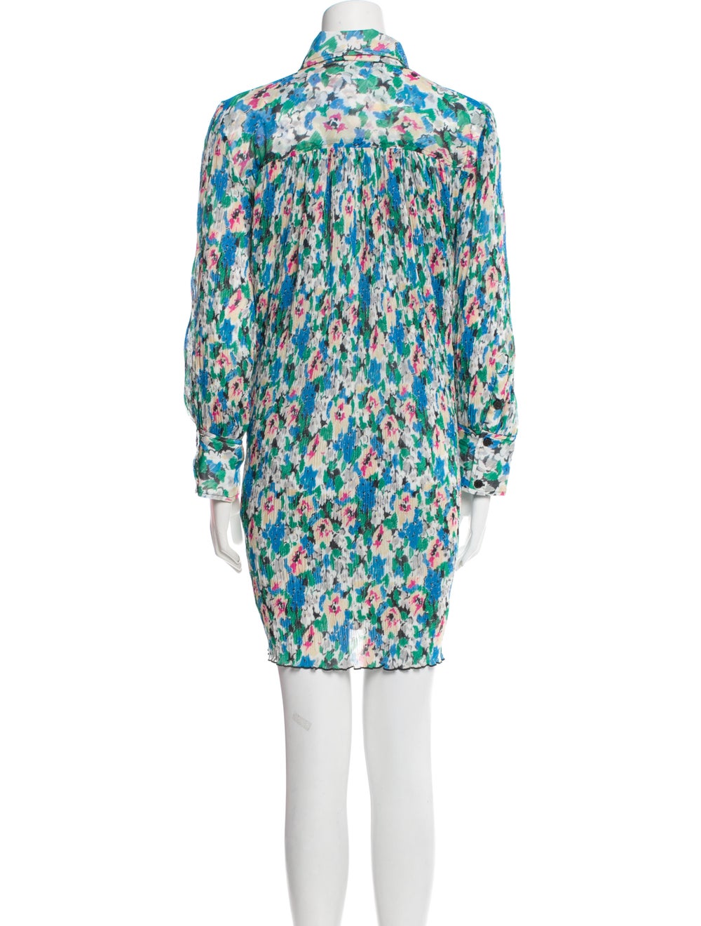 Ganni Floral Print Knee-Length Dress - image 3