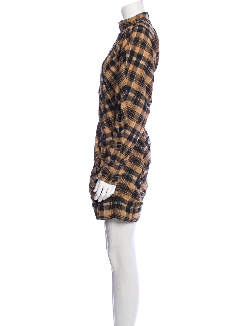 Ganni Plaid Print Mini Dress - image 2
