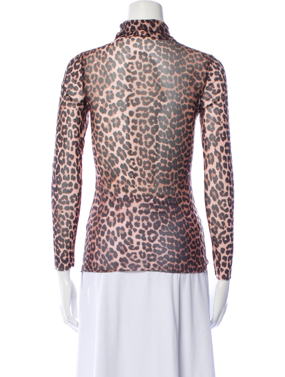 Ganni Animal Print Turtleneck Sweater - image 3
