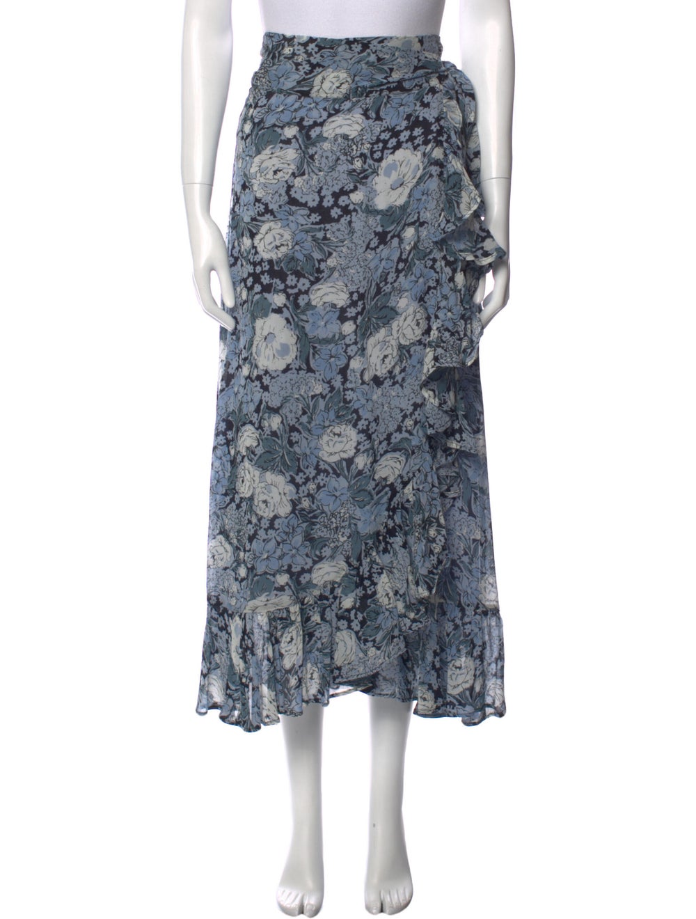 Ganni Floral Print Midi Length Skirt - image 1
