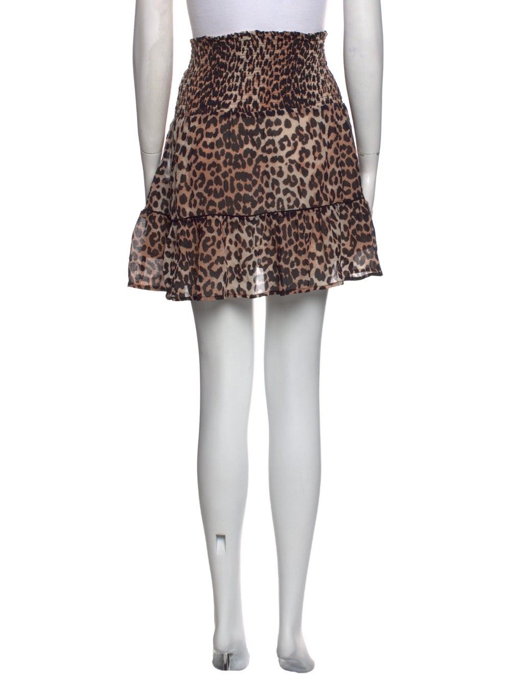 Ganni Animal Print Mini Skirt - image 3