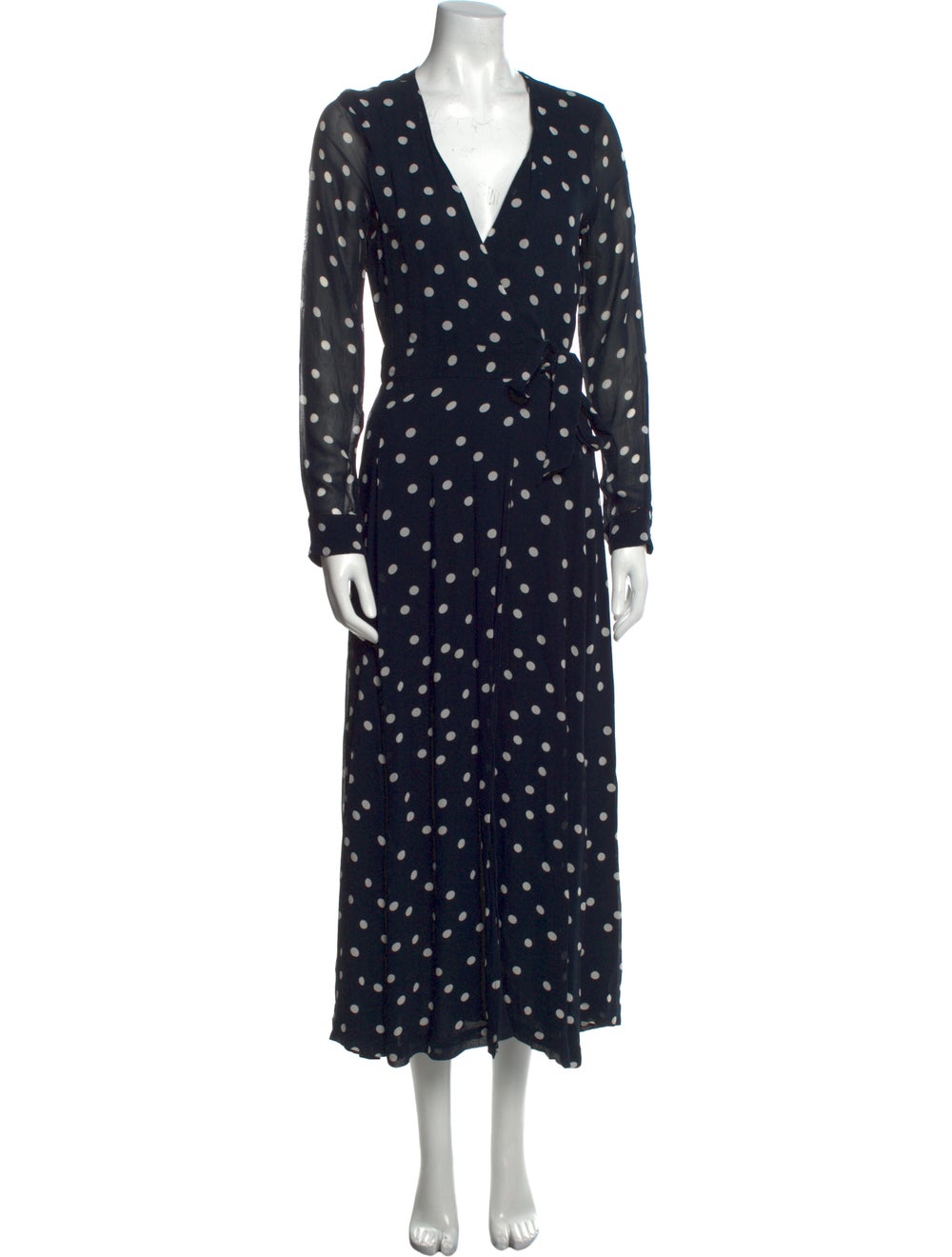 Ganni Polka Dot Print Long Dress - image 1