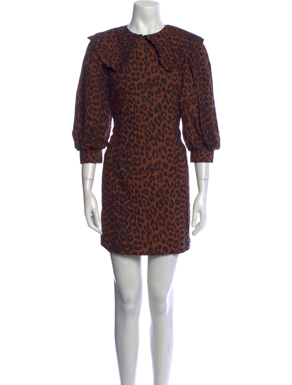 Ganni Animal Print Mini Dress - image 1