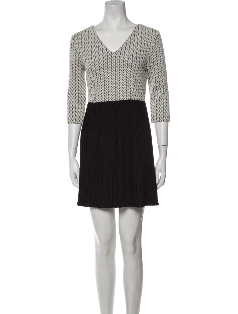 Ganni Colorblock Pattern Mini Dress - image 1
