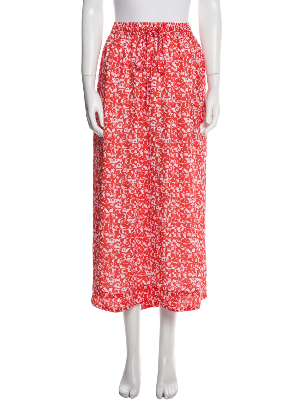 Ganni Floral Print Midi Length Skirt w/ Tags - image 1