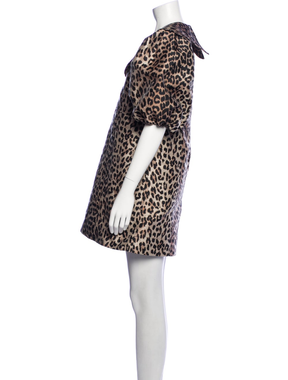 Ganni Animal Print Mini Dress - image 2