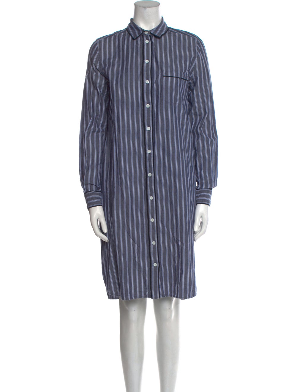Ganni Striped Knee-Length Dress - image 1