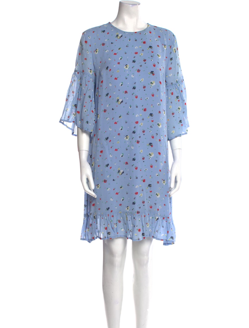 Ganni Floral Print Mini Dress - image 1