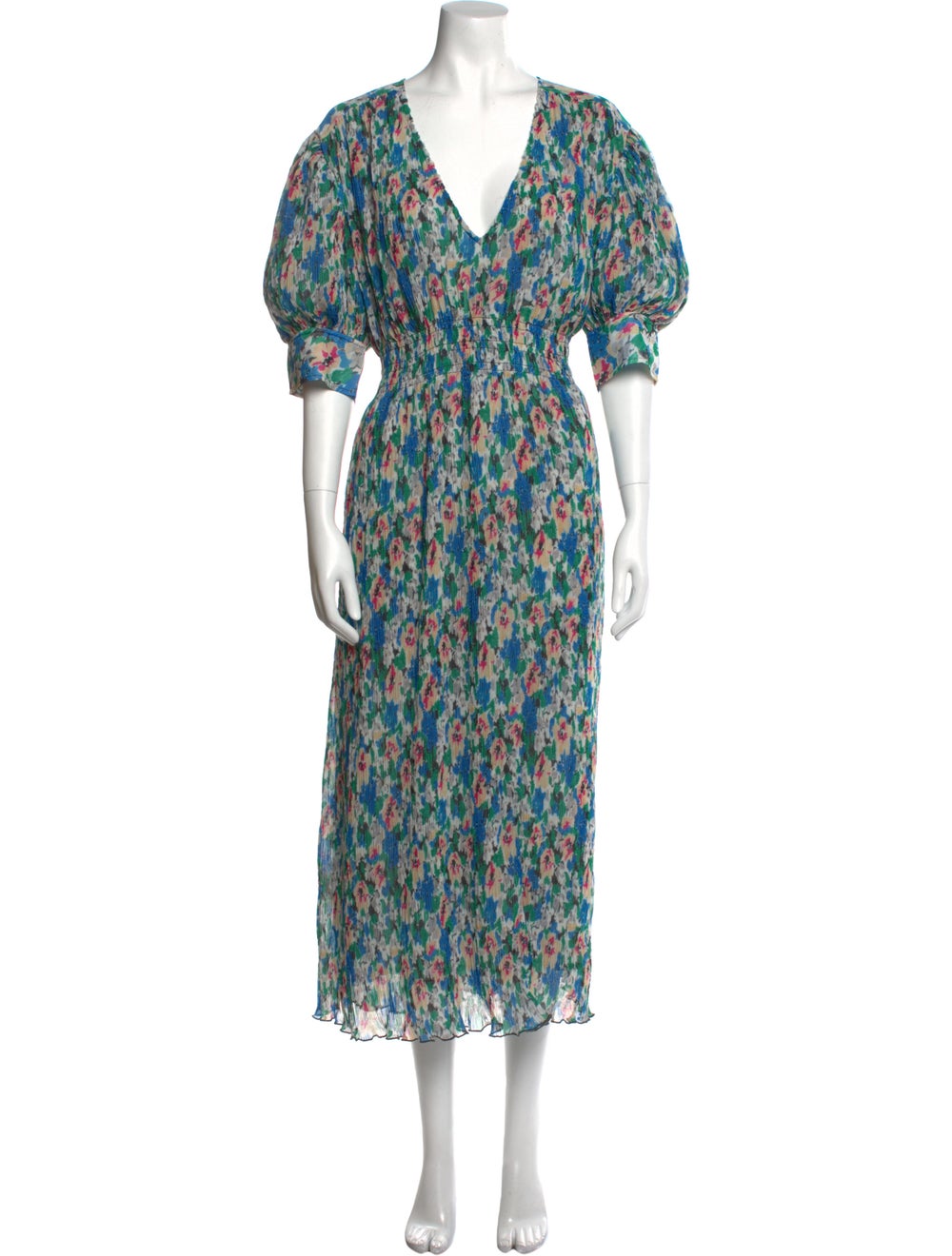 Ganni Floral Print Long Dress - image 1