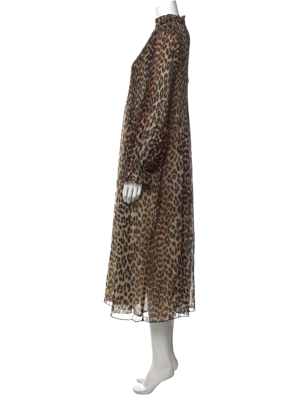 Ganni Animal Print Long Dress - image 2