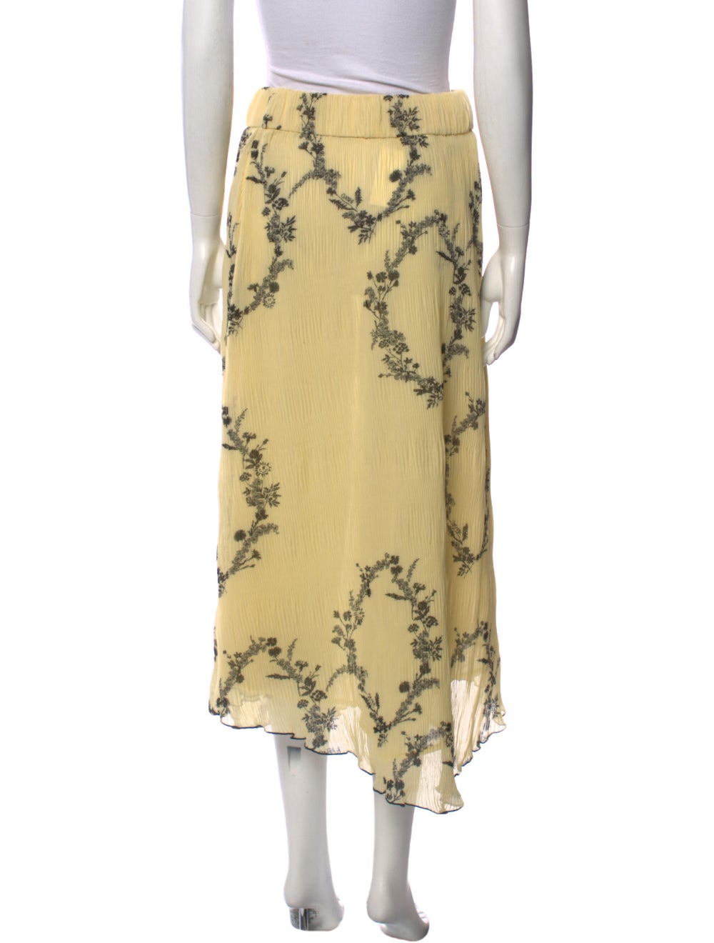 Ganni Floral Print Midi Length Skirt - image 3
