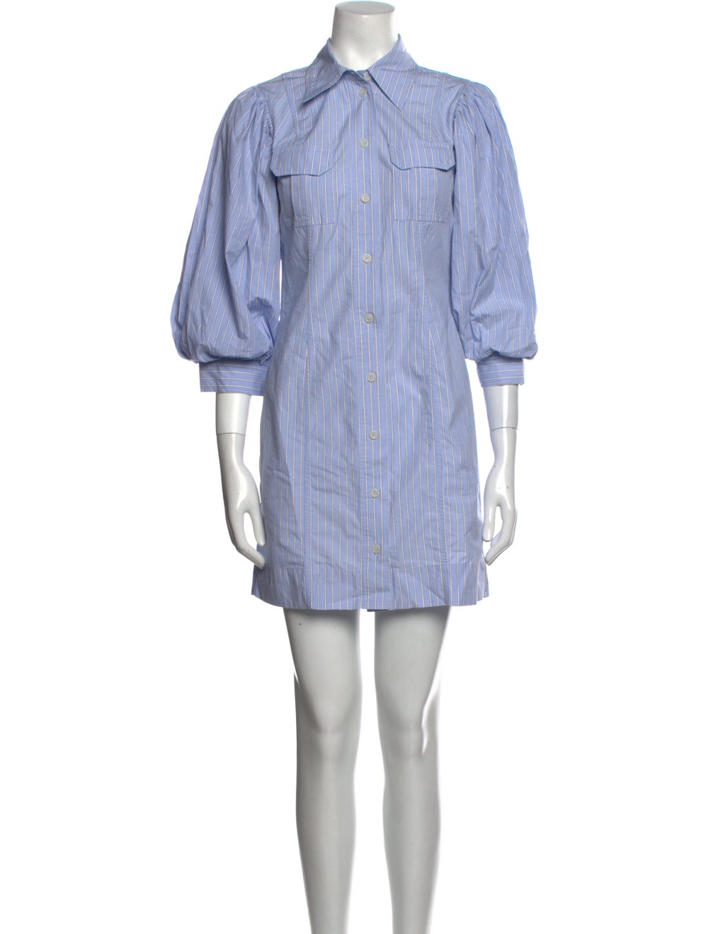Ganni Striped Mini Dress - image 1