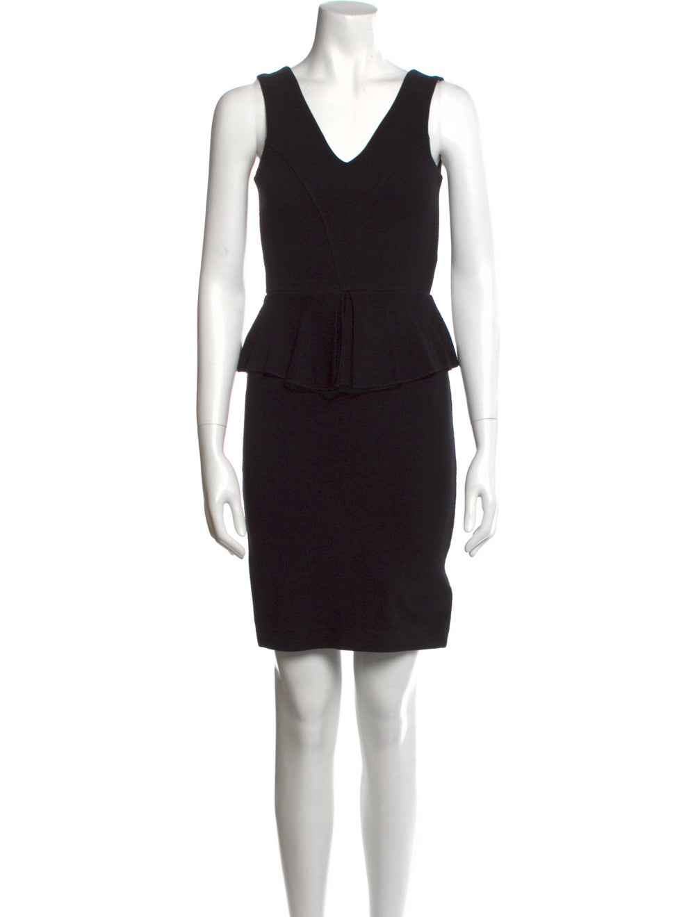 Ganni V-Neck Mini Dress - image 1