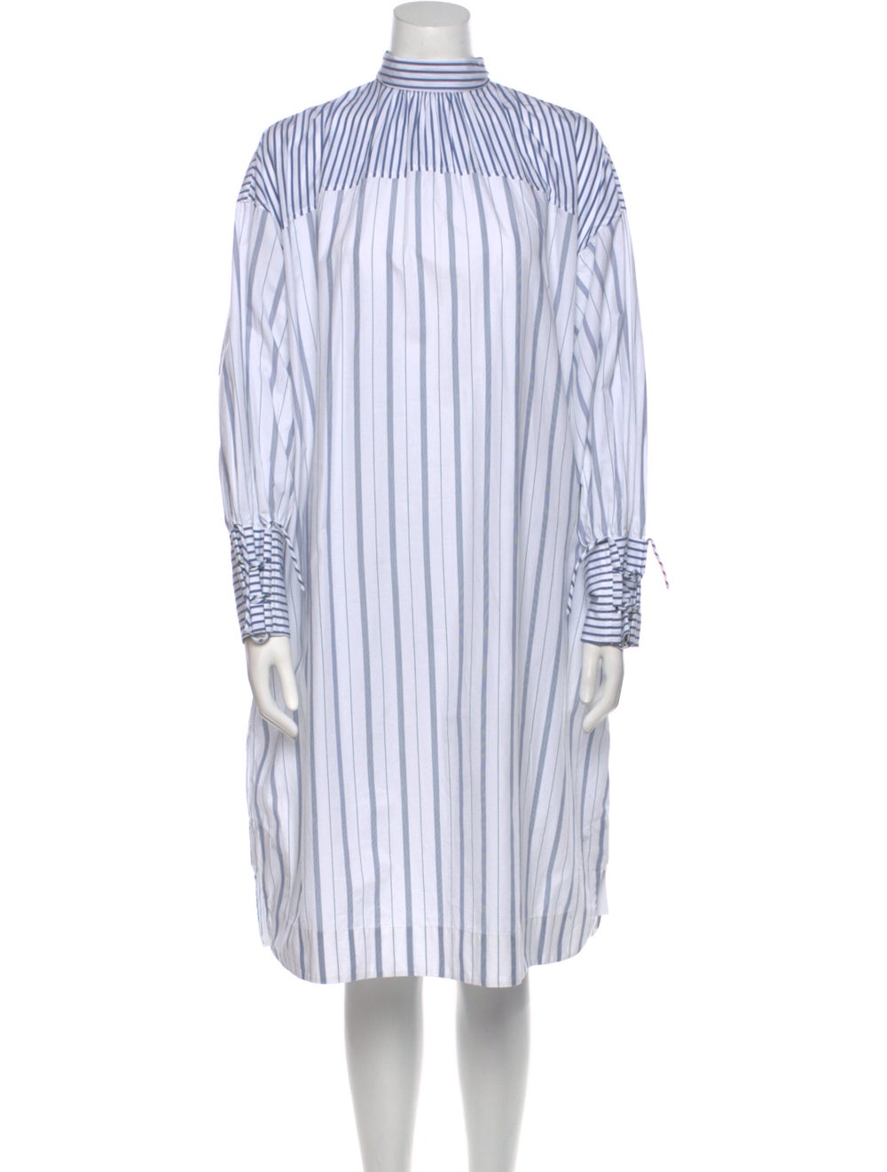 Ganni Striped Knee-Length Dress - image 1